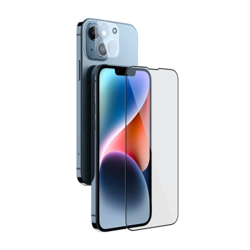 Kup Gehärtetes Glas Nillkin HD Apple iPhone 14 + Glas für das Objektiv - NLK1334 - {ean13} - Sklep Home Screen