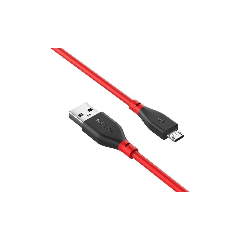 Kabel Micro USB AmpCore II BlitzWolf BW-MC11 1m czerwony