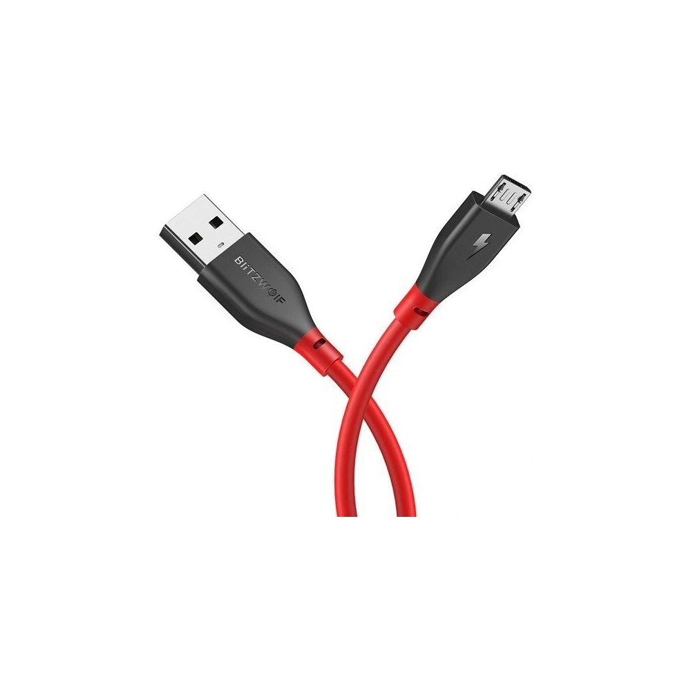 Kabel Micro USB AmpCore II BlitzWolf BW-MC11 1m czerwony