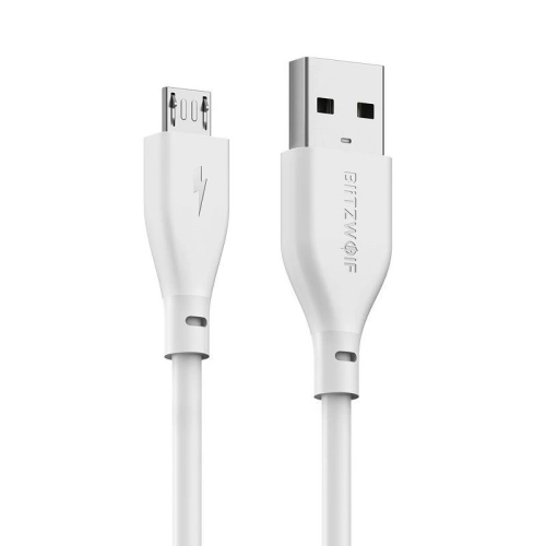 Kup Kabel Micro USB AmpCore II BlitzWolf BW-MC10 0,3m bílý - BLZ030WHT - {ean13} - Sklep Home Screen