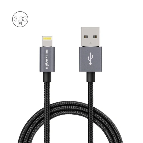 Kup Kabel Lightning BlitzWolf BW-MF5 1m černý - BLZ031BLK - {ean13} - Sklep Home Screen