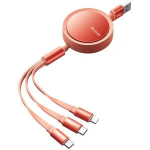 Kup Kabel zwijany Mcdodo CA-7252 3w1 USB-A / Lightning, microUSB, USB-C, 1,2m (pomarańczowy) - MDD171 - {ean13} - Sklep Home Screen