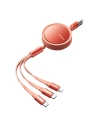 Kabel zwijany Mcdodo CA-7252 3w1 USB-A / Lightning, microUSB, USB-C, 1,2m (pomarańczowy)