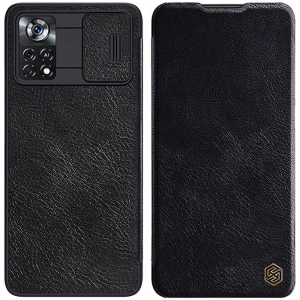Kup Etui Nillkin Qin Leather Pro Xiaomi Poco X4 Pro 5G (czarne) - NLK1345 - {ean13} - Sklep Home Screen