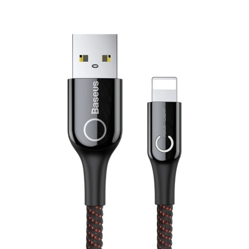 Kup USB Lightning-Kabel mit LED Baseus C-förmig 2.4A 1m (schwarz) - BSU492BLK - {ean13} - Sklep Home Screen