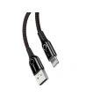 Buy Lightning Cable with LED Lamp Baseus C-shaped 2.4A 1m Black - BSU492BLK - {ean13} - Home Screen Store Europe
