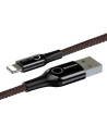 Buy Lightning Cable with LED Lamp Baseus C-shaped 2.4A 1m Black - BSU492BLK - {ean13} - Home Screen Store Europe