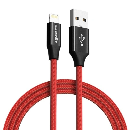 Kup Kabel Lightning AmpCore Turbo BlitzWolf BW-MF10 1,8m rot - BLZ036RED - {ean13} - Sklep Home Screen