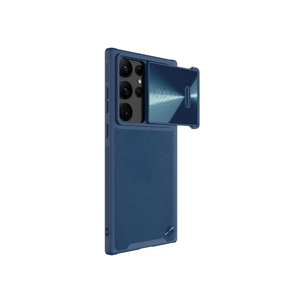 Etui Nillkin CamShield Leather Samsung Galaxy S23 Ultra (niebieskie)