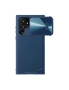 Nillkin Samsung Carcasă CamShield Leather Galaxy S22 Ultra (albastru)