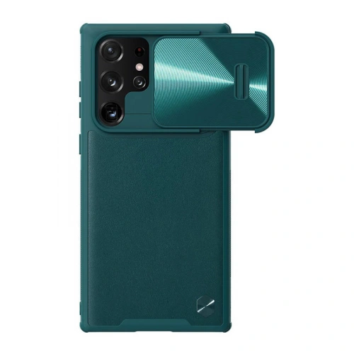 Kup Nillkin Samsung Carcasă CamShield Leather Galaxy S22 Ultra (verde) - NLK1364 - {ean13} - Sklep Home Screen