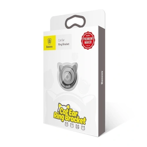 Kup Uchwyt pierścień, ring holder Baseus Cat pentru telefon (negru) - BSU497BLK - {ean13} - Sklep Home Screen