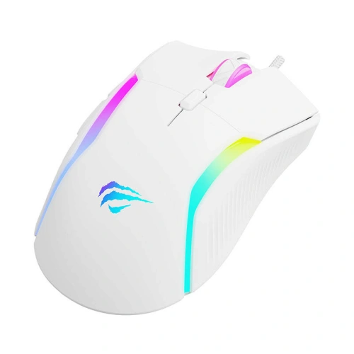 Buy Havit MS1033 RGB wired mouse, 800-8000 DPI (white) - HVT245 - {ean13} - Home Screen Store Europe