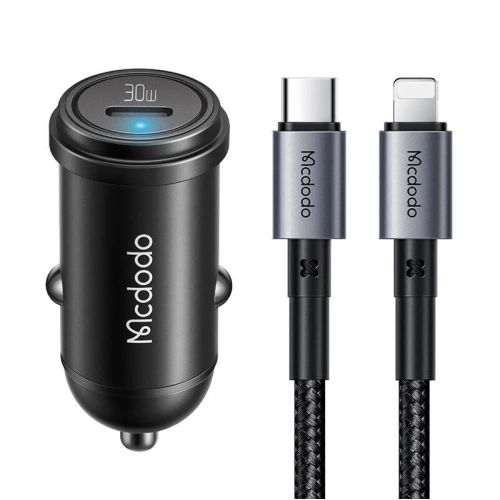 Kup Autós töltő Mcdodo CC-7492 USB-C, 30W + USB-C / Lightning kábel (fekete) - MDD206 - {ean13} - Sklep Home Screen