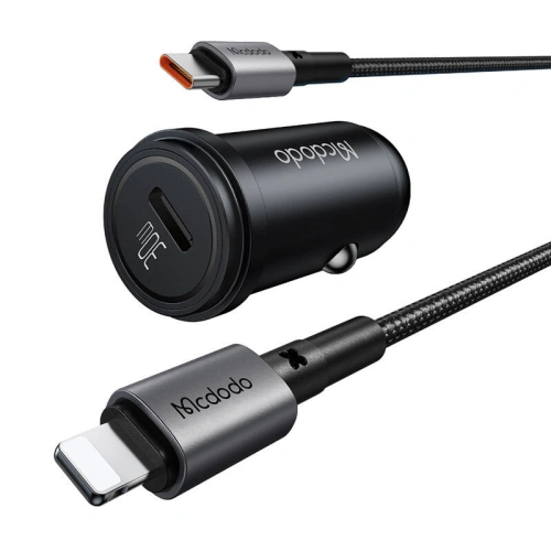 Kup Autonabíječka Mcdodo CC-7492 USB-C, 30W + kabel USB-C / Lightning (černá) - MDD206 - {ean13} - Sklep Home Screen