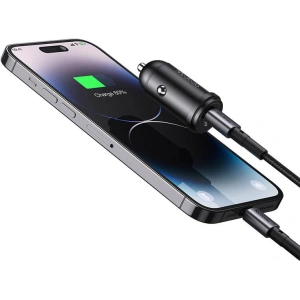 Kup Ładowarka samochodowa Mcdodo CC-7492 USB-C, 30W + kabel USB-C / Lightning (czarna) - MDD206 - {ean13} - Sklep Home Screen