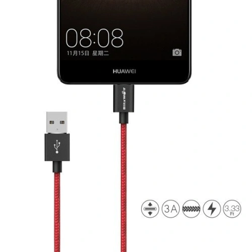 Kup Kabel USB Typ C BlitzWolf BW-TC1 1m rot - BLZ043RED - {ean13} - Sklep Home Screen