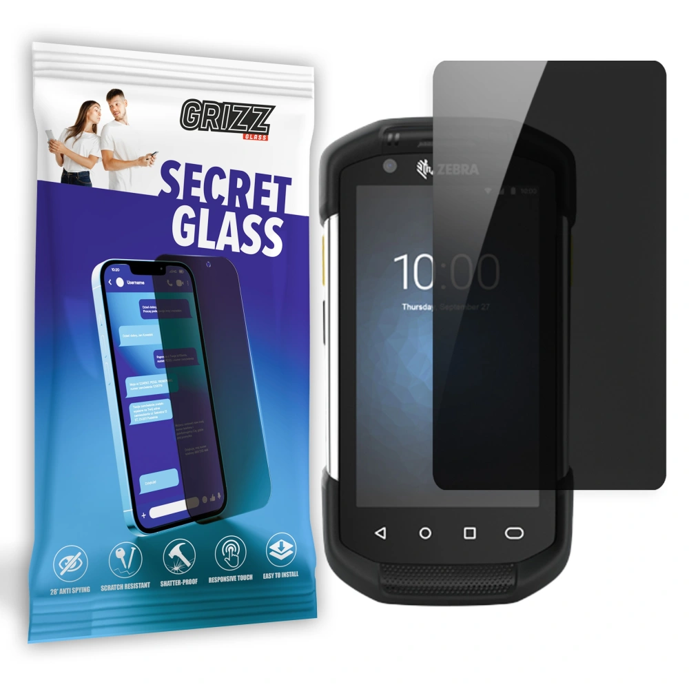 Matowe szkło prywatyzujące GrizzGlass SecretGlass do Zebra TC77