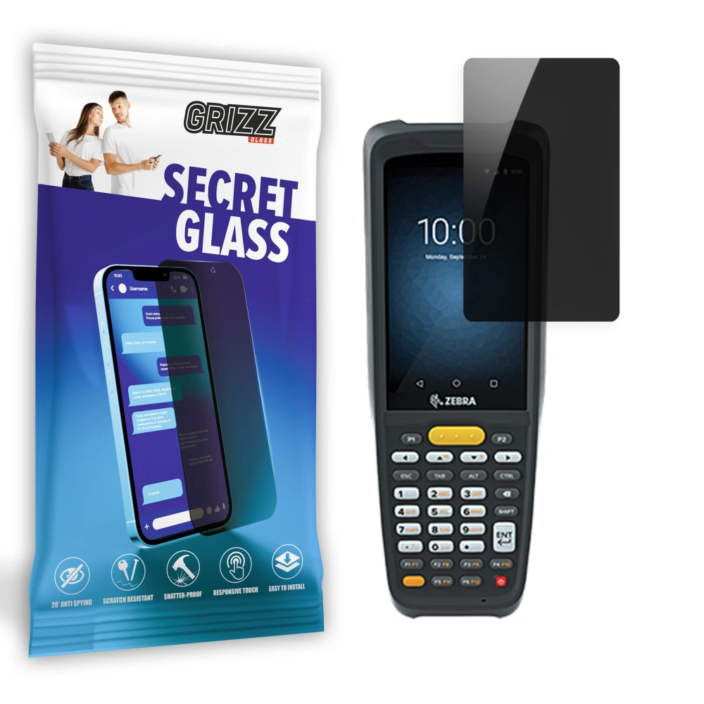 Matowe szkło prywatyzujące GrizzGlass SecretGlass do Zebra MC220