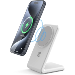 Buy Crong MagSpot Stand MagSafe 2-in-1 Wireless Charger (white) - CRG668 - {ean13} - Home Screen Store Europe