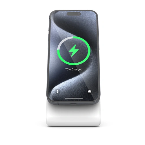 Buy Crong MagSpot Stand MagSafe 2-in-1 Wireless Charger (white) - CRG668 - {ean13} - Home Screen Store Europe