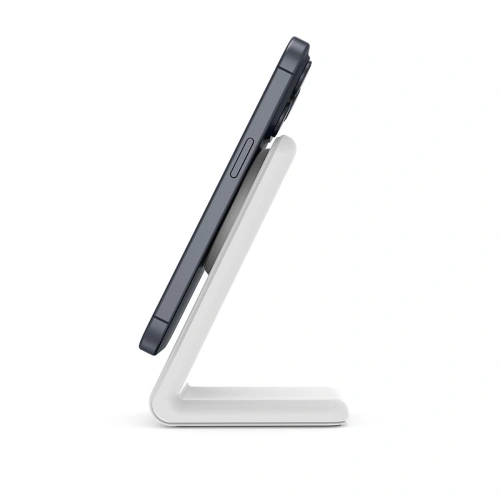 Kup Ładowarka bezprzewodowa 2w1 Crong MagSpot Stand MagSafe (biały) - CRG668 - {ean13} - Sklep Home Screen