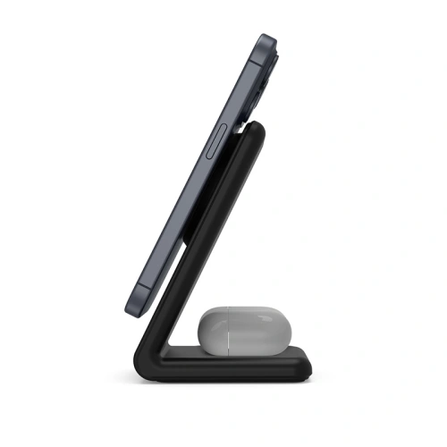 Kup Crong Încărcător wireless 2 în 1 MagSpot Stand MagSafe (negru) - CRG669 - {ean13} - Sklep Home Screen