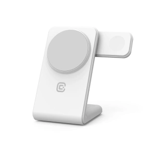 Kup Ładowarka bezprzewodowa 3w1 Crong MagSpot Pivot Stand MagSafe (biały) - CRG670 - {ean13} - Sklep Home Screen