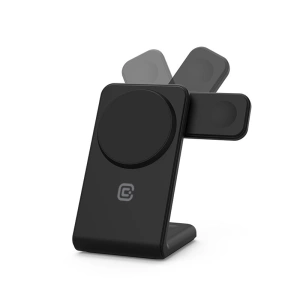 Kup Ładowarka bezprzewodowa 3w1 Crong MagSpot Pivot Stand MagSafe (czarny) - CRG671 - {ean13} - Sklep Home Screen