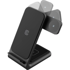 Kup Ładowarka bezprzewodowa 3w1 Crong PowerSpot Pivot Stand (czarny) - CRG672 - {ean13} - Sklep Home Screen