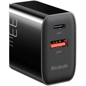 Kup Ładowarka sieciowa Mcdodo CH-0921 USB-A, USB-C, GaN, 33W (czarna) - MDD211 - {ean13} - Sklep Home Screen