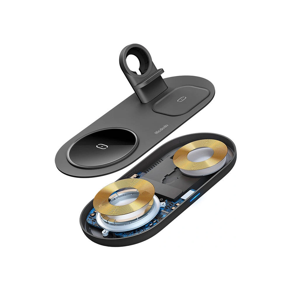 Ładowarka bezprzewodowa 3w1 Mcdodo CH-7061 3w1, 15W czarna