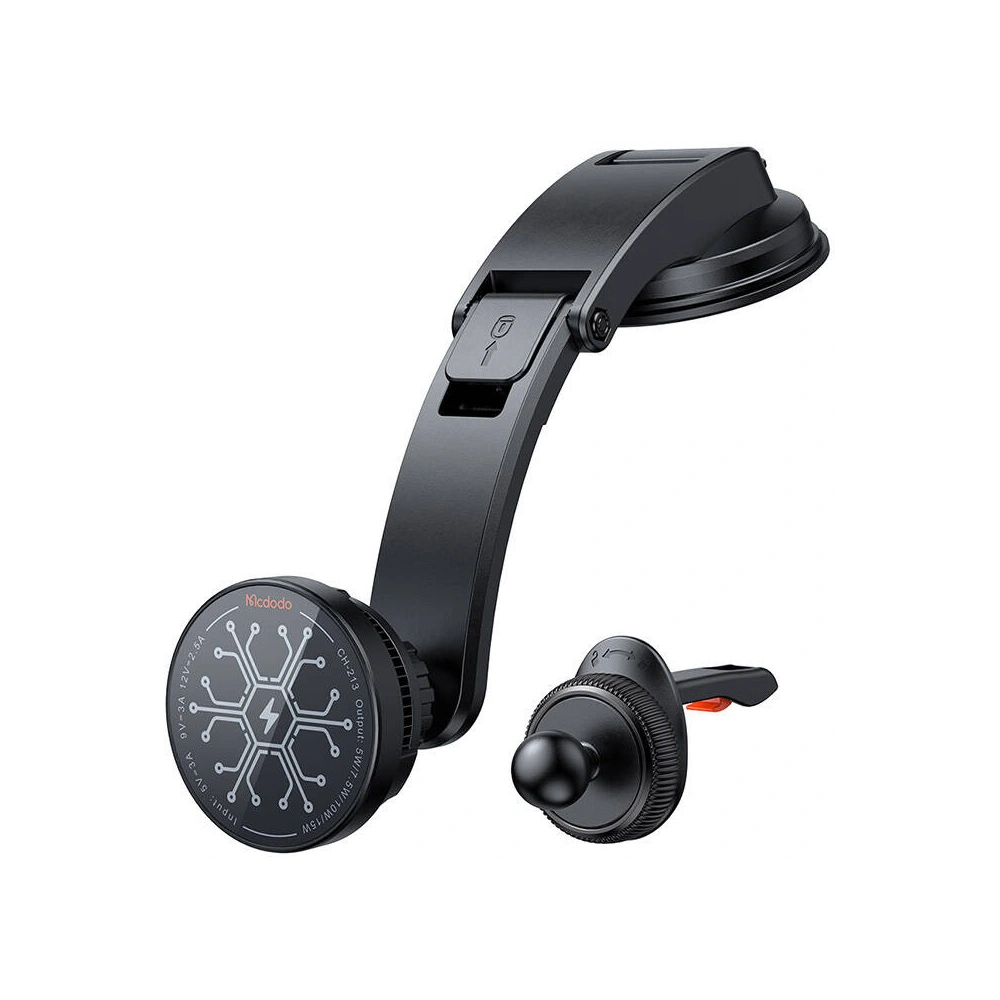 Uchwyt samochodowy na kokpit / kratkę nawiewu Mcdodo CH-2130 z ładowarką indukcyjną z wentylatorem