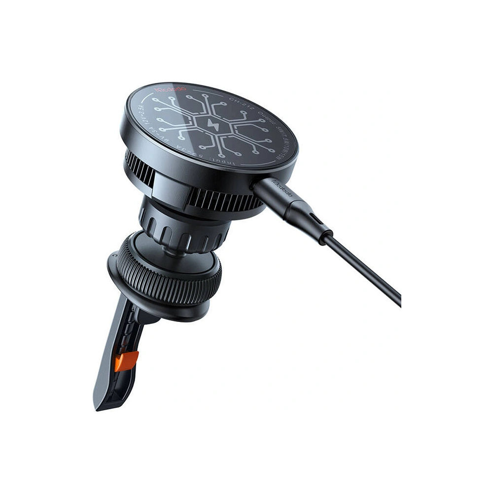 Uchwyt samochodowy na kokpit / kratkę nawiewu Mcdodo CH-2130 z ładowarką indukcyjną z wentylatorem