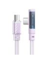 Mcdodo 1.8m Cablu unghiular CA-3454 USB-C / USB-C, cu LED (violet)