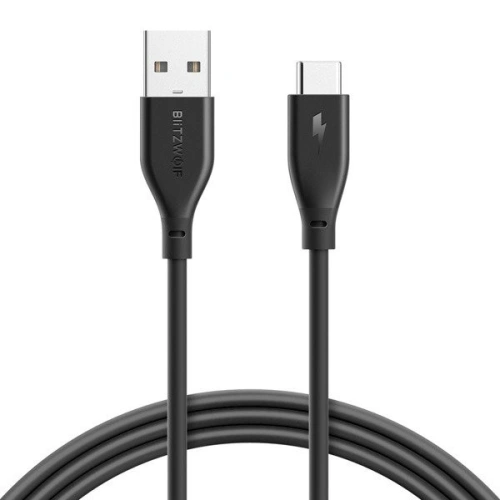 Kup USB 2.0 C típusú AmpCore BlitzWolf BW-TC12 1m fekete - BLZ046BLK - {ean13} - Sklep Home Screen