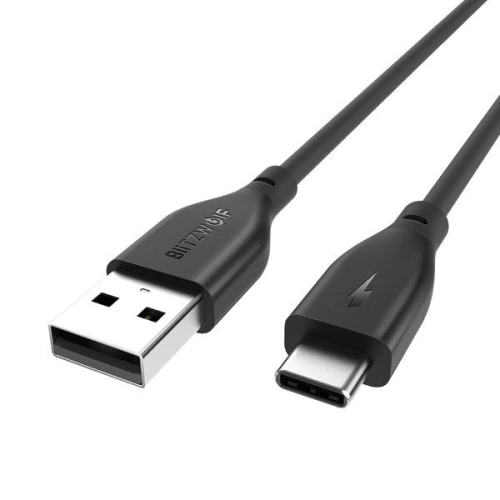 Kup Kabel USB 2.0 typu C AmpCore BlitzWolf BW-TC12 1m czarny - BLZ046BLK - {ean13} - Sklep Home Screen