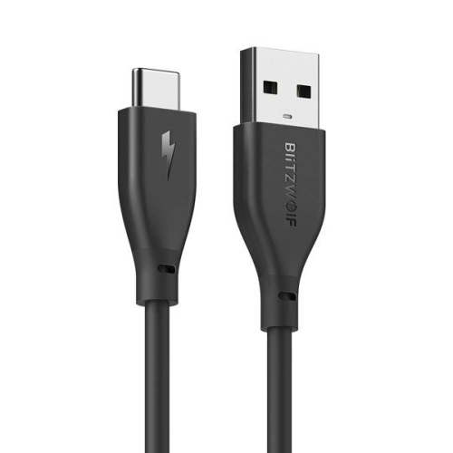 Kup Kabel USB 2.0 typu C AmpCore BlitzWolf BW-TC12 1m czarny - BLZ046BLK - {ean13} - Sklep Home Screen