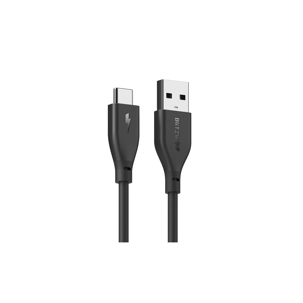 Kabel USB 2.0 typu C AmpCore BlitzWolf BW-TC12 1m czarny