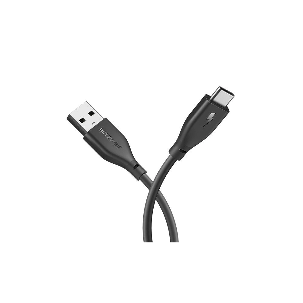 Kabel USB 2.0 typu C AmpCore BlitzWolf BW-TC12 1m czarny