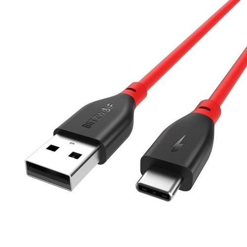 Kup USB 2.0 C típusú AmpCore BlitzWolf BW-TC12 1m piros - BLZ047RED - {ean13} - Sklep Home Screen