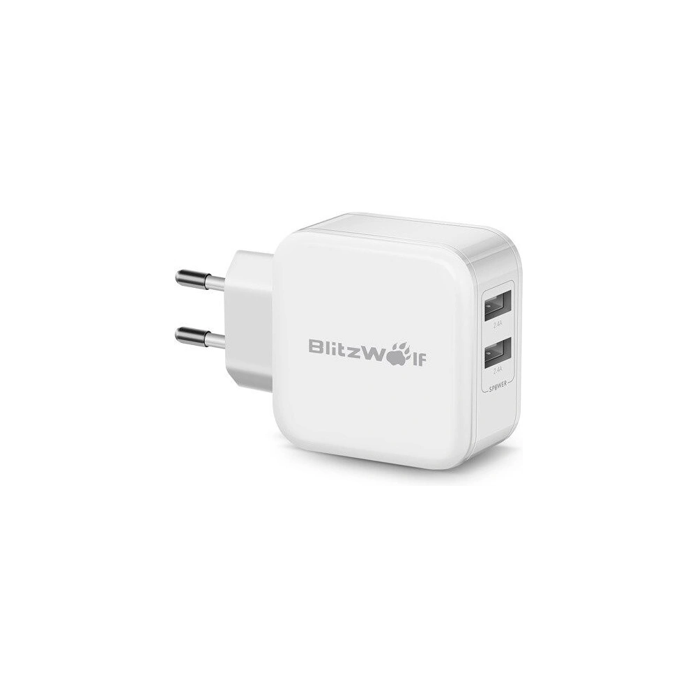 Ładowarka USB BlitzWolf BW-S2 4,8A 24W biała