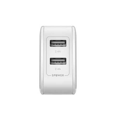 Kup USB-Ladegerät BlitzWolf BW-S2 4,8A 24W weiß - BLZ048WHT - {ean13} - Sklep Home Screen