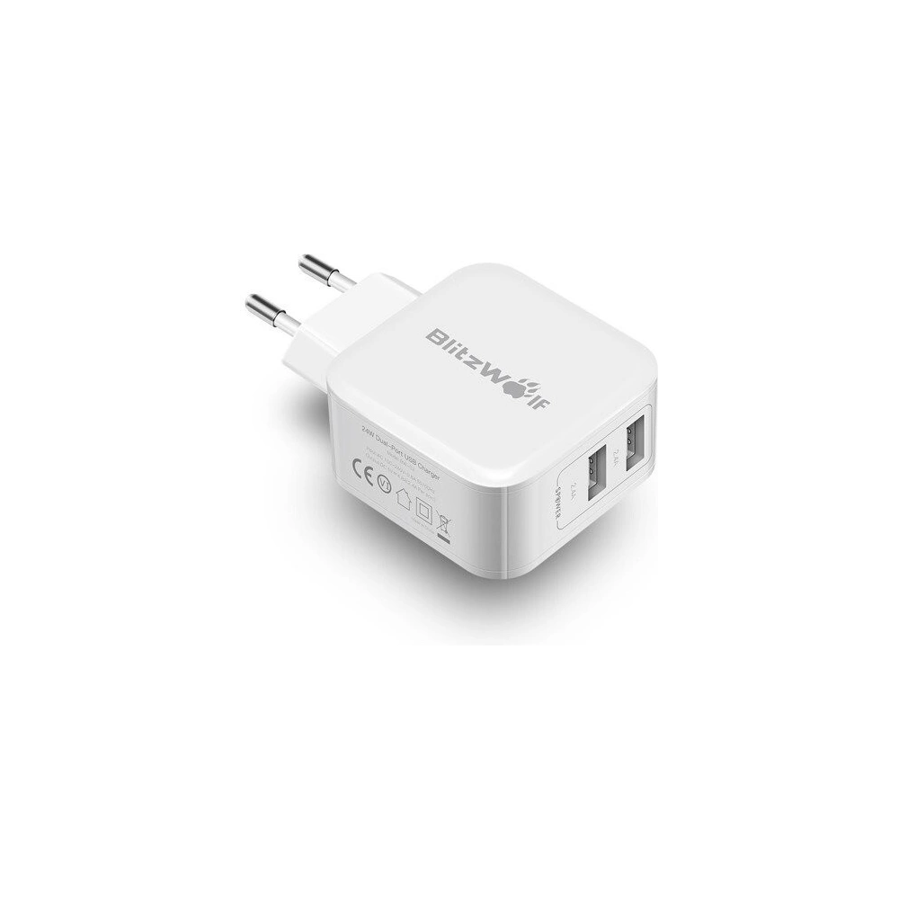 Ładowarka USB BlitzWolf BW-S2 4,8A 24W biała