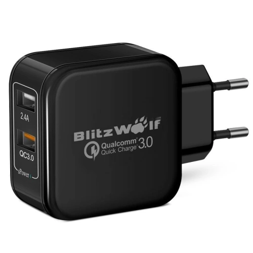 Kup USB-Netzladegerät BlitzWolf BW-S6 30W schwarz - BLZ050BLK - {ean13} - Sklep Home Screen