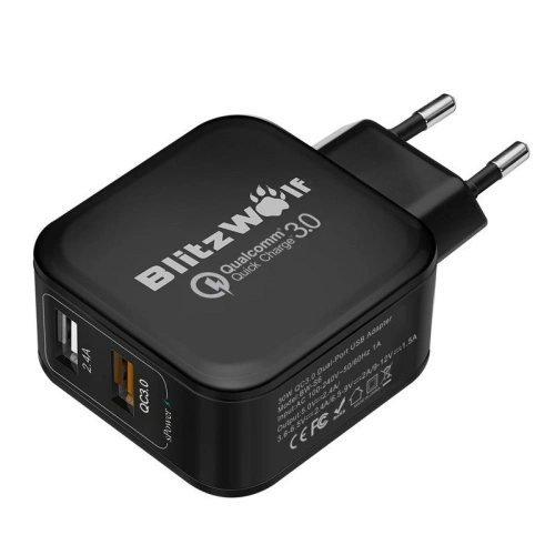 Kup USB-Netzladegerät BlitzWolf BW-S6 30W schwarz - BLZ050BLK - {ean13} - Sklep Home Screen