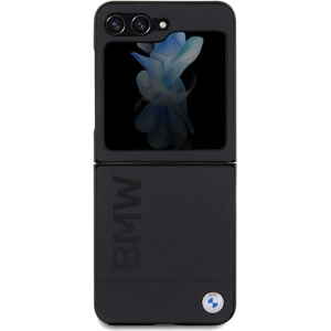 Kup BMW Samsung Carcasă BMHCZF5SLLBK Galaxy Z Flip5 piele Hot Stamp negru/negru - BMW575 - {ean13} - Sklep Home Screen