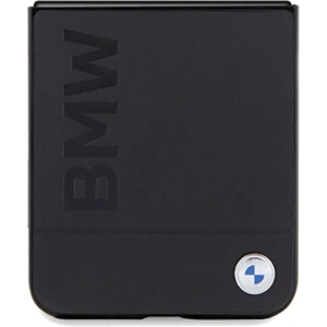 Case BMW BMHCZF5SLLBK Samsung Galaxy Z Flip5 Leder Heißprägung schwarz/black