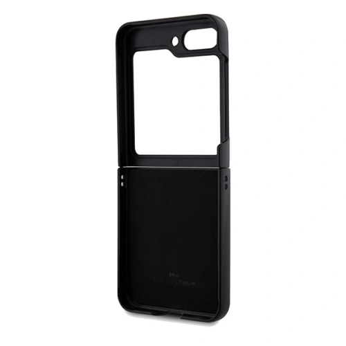 Kup BMW Samsung Carcasă BMHCZF5SLLBK Galaxy Z Flip5 piele Hot Stamp negru/negru - BMW575 - {ean13} - Sklep Home Screen