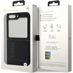 Kup Etui BMW BMHCZF5SLLBK Samsung Galaxy Z Flip5 Leather Hot Stamp fekete/black - BMW575 - {ean13} - Sklep Home Screen